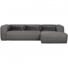 WOOOD BEAN CORNER SOFA RIGHT INCL. CUSHIONS MID GREY thumbnail