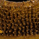 VASE MUSTARD CERAMIC DECORATION 32 X 32 X 48 CM thumbnail