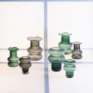 2stk, Vase i grått glass 12x12x19 thumbnail