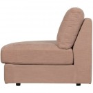 Vtwonen FAMILY 1-SEAT ELEMENT ROUND CORNER LEFT WOVEN FABRIC PINK thumbnail