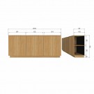 WOOOD ZUMA SIDEBOARD 200CM OAK TRANSPARANT thumbnail