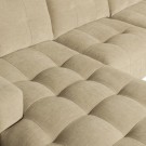 Vtwonen BAR CHAISE LONGUE WOVEN FABRIC LEFT SAND thumbnail