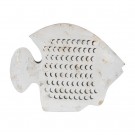 FIGURE FISH WORN WHITE METAL 40 X 7,50 X 32 CM thumbnail