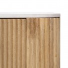 Skjenk natur hvit marmor/tre 150x50x75cm  thumbnail