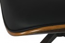 ARMCHAIR SET 2 WALNUT PU 89X87X79 FOOTREST BLACK thumbnail
