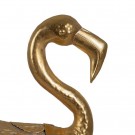 FIGURE FLAMINGO GOLD METAL DECORATION 25 X 21 X 85 CM thumbnail