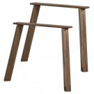 WOOOD SET OF 2 - HAARLEM 4-POSITION LEG OAK CASHMERE BROWN [fsc] thumbnail