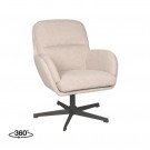  TRENDCOLLECTION MOSS SVIVEL LOUNGE CHAIR NATURAL thumbnail
