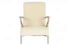 OSCAR armstol i gummitre og POLYESTER 68X70X85 BORREGUITO WHITE thumbnail