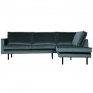 WOOOD RODEO CORNER SOFA RIGHT VELVET TEAL thumbnail