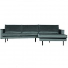 WOOOD RODEO CHAISE LONGUE RIGHT VELVET TEAL thumbnail