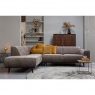 WOOOD STATEMENT CORNER SOFA LEFT FLAT RIB TAUPE thumbnail