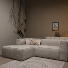 WOOOD BEAN CHAISE LONGUE LEFT HEFTY MELANGE TRAVERTIN thumbnail