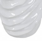 VASE WHITE CERAMIC DECORATION 18 X 17 X 49 CM thumbnail