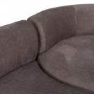 SOFA 3 PIECES GREY OLD FABRIC ROOM 405 X 112 X 70 CM thumbnail