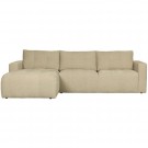 Vtwonen BAR CHAISE LONGUE WOVEN FABRIC LEFT SAND thumbnail