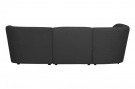 WOOOD COCO 3-SEATER ROUNDED LEFT BOUCLÉ DARK GREY thumbnail