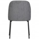 WOOOD VOGUE DINING CHAIR STRIPE BLACK/GREY thumbnail