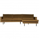 WOOOD RODEO CHAISE LONGUE RIGHT VELVET HONEY YELLOW thumbnail