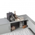 WOOOD CONNECT CORNER BED CONCRETE GREY [fsc] thumbnail