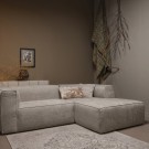 WOOOD BEAN CHAISE LONGUE RIGHT HEFTY MELANGE TRAVERTIN thumbnail