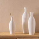 Vase hvit keramikk, håndlaget 14x14x40 thumbnail