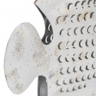 FIGURE FISH WORN WHITE METAL 40 X 7,50 X 32 CM thumbnail