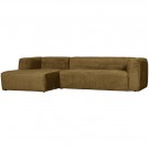 WOOOD BEAN CORNER SOFA LEFT STRUCTURE VELVET SPICES thumbnail
