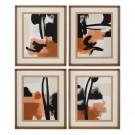 4stk, Abstrakt, håndmalt lerret 50x60 thumbnail