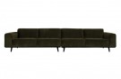 WOOOD STATEMENT XL 4-SEATER 372 CM FLAT RIB WARM GREEN thumbnail