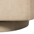 WOOOD OSCAR SWIVEL ARMCHAIR IN CHENILLE FABRIC - NATURAL  thumbnail