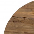 MAIN TABLE NATURAL-BLACK WOOD-IRON ROOM 90 X 90 X 35 CM thumbnail