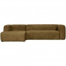 WOOOD BEAN CORNER SOFA LEFT STRUCTURE VELVET SPICES thumbnail