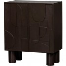 WOOOD NOTICE CABINET WOOD Expresso eller Burgunder thumbnail