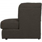 Vtwonen FAMILY 1-SEATELEMENT ROUNDCORNERRIGHT WOVENFABRIC ANTHRACITE thumbnail