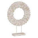 2stk, SCULPTURE RING NATURAL-WHITE MANGO WOOD 45 X 10 X 59 CM thumbnail