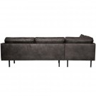 WOOOD RODEO CORNER SOFA LEFT BLACK thumbnail
