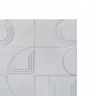 Garderobeskap hvit-gull tre/metall 92x43x116 thumbnail