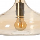 CEILING LAMP CARAMEL METAL-GLASS 33 X 33 X 39,50 CM thumbnail