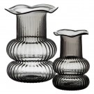 Vase i grått glass 17x17x25 thumbnail