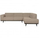 WOOOD STATEMENT CORNER SOFA RIGHT BOUCLE BEIGE thumbnail