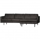 WOOOD RODEO CHAISE LONGUE RIGHT BLACK thumbnail