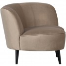 WOOOD SARA LOUNGE ARMCHAIR RIGHT VELVET KHAKI thumbnail