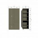 WOOOD ALFIE WARDROBE 107CM PINE FOREST [fsc] thumbnail