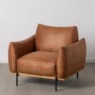 ARMCHAIR BROWN WEAVE-WOOD ROOM 102 X 89 X 86 CM SKU. 611815 thumbnail