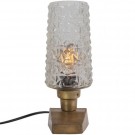 Charge bordlampe metall/glass antikk messing thumbnail