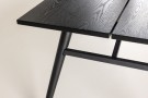 Elegant rektangulært spisebord 195 x 95 svart thumbnail