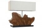 TABLE LAMP TEAK IRON 60X20X55 HECHO A MANO LA-217901 thumbnail