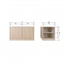 Modulair underskap 77cm eik natur matt [fsc] thumbnail