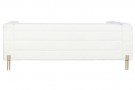 COUCH POLYESTER METAL 205X85X73 BORREGUITO WHITE thumbnail